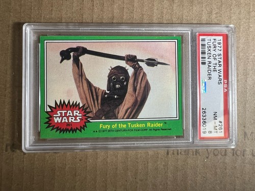 1977 Topps Star Wars #261 Fury of the Tusken Raider — PSA 8