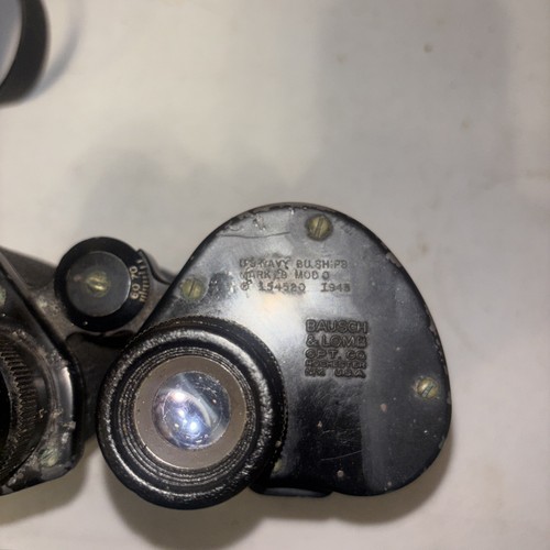 WWII M17 A1 7x50 US ARMY BINOCULARS! WITH NECK STRAP & LEATHER CASE ...