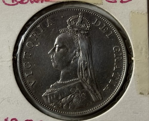 1889 Great Britain Queen Victoria Silver Double Florin