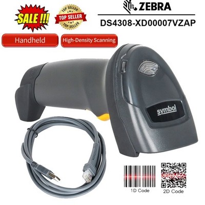 Symbol DS4308-XD00007VZAP High Density 2D Handheld Barcode Scanner W/ USB Cable