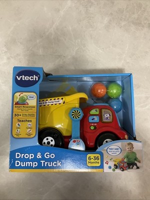 VTech Drop And Go Dump Truck w/ Lights & Sound 3 Boulders 6mo-36mo New