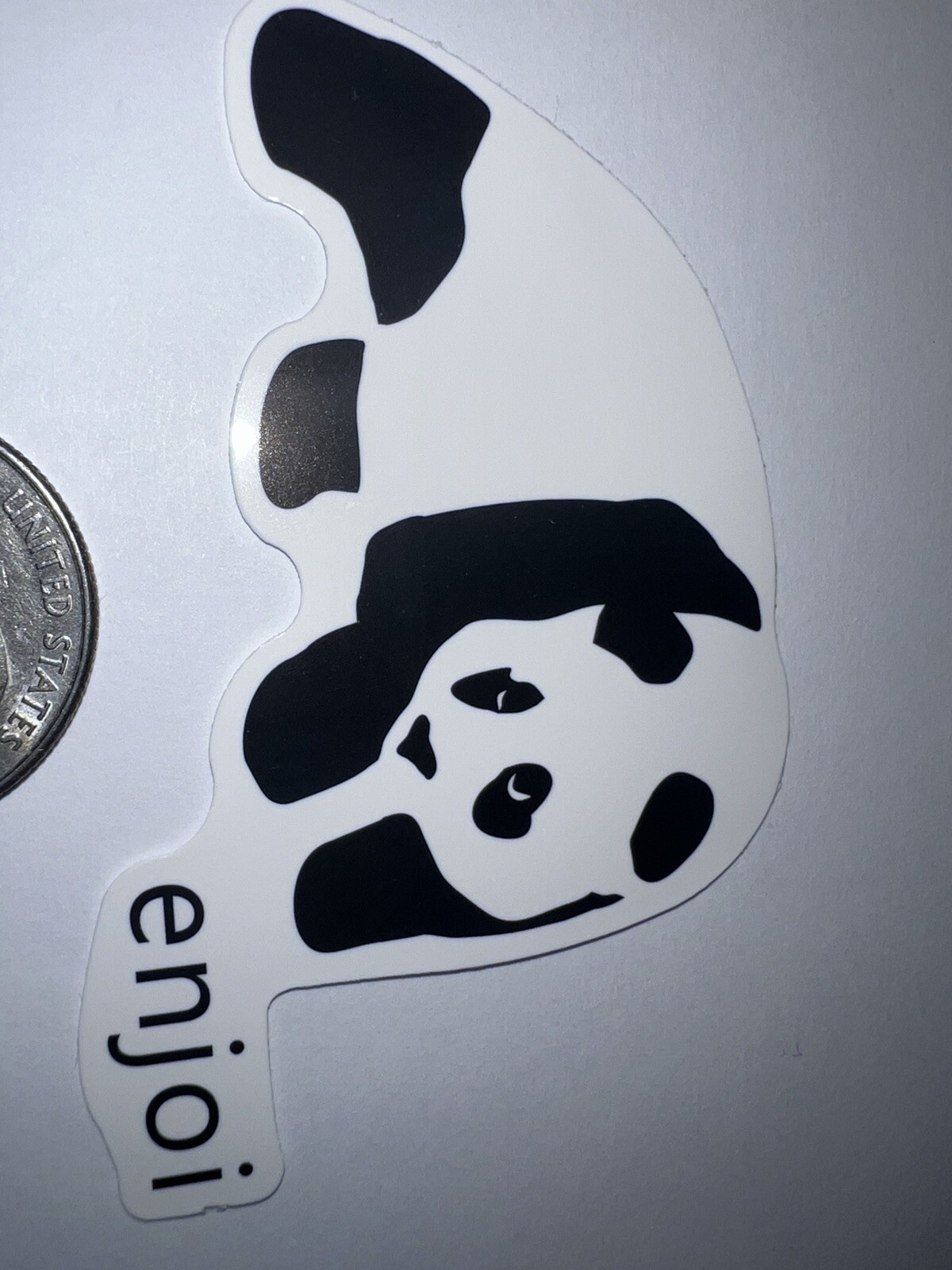 Enjoi PANDA BEAR Skate Sticker Excellent Quality Beautiful Sticker New!! 3&rdquo;x2&rdquo;