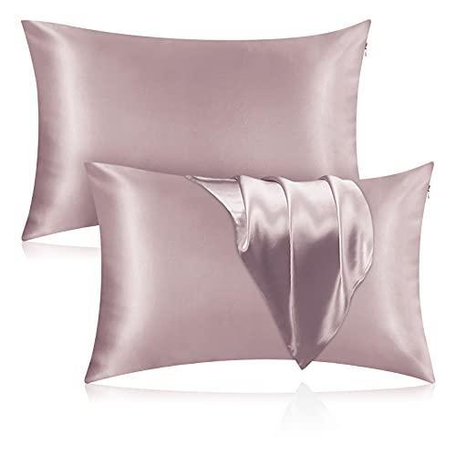 Veaken Silk Pillowcase for Hair and Skin, 2 Pack 100% Mulberry Silk Pillowcase-image
