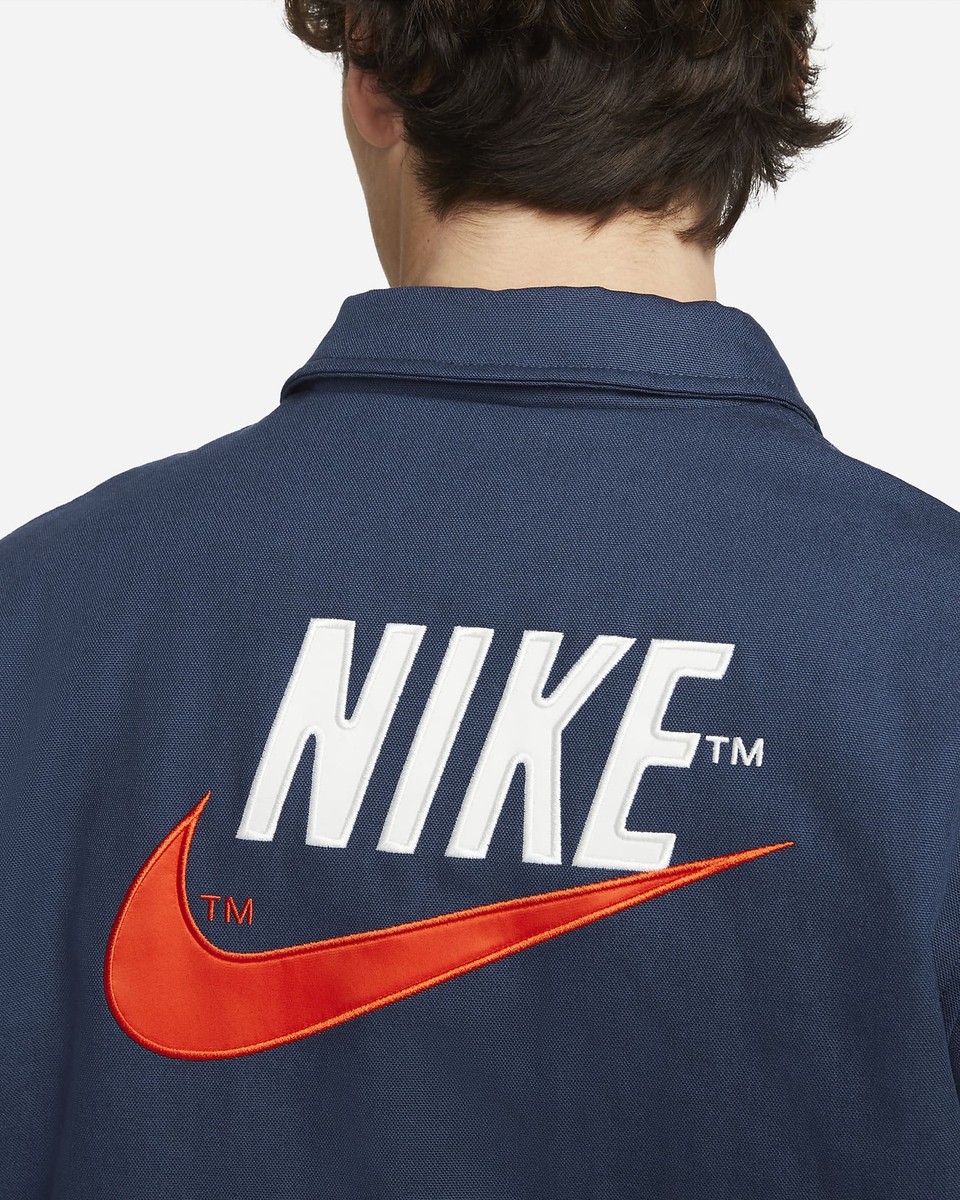 Nike Therma Fit Synthetic Loose Fit Button Down Canvas Coach