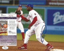 RYAN HOWARD PHILADELPHIA PHILLIES SIGNED AUTOGRAPHED 8X10 PHOTO JSA COA #J82702