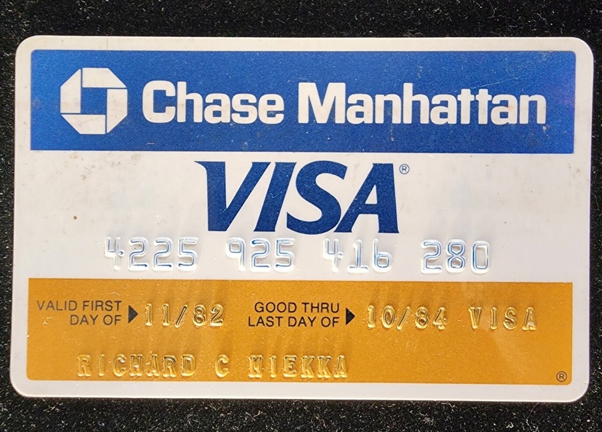 ワールドトレードセンターのホリデーカード Chase Manhattan Visa credit card exp 1985 ~ our cb988 | eBay