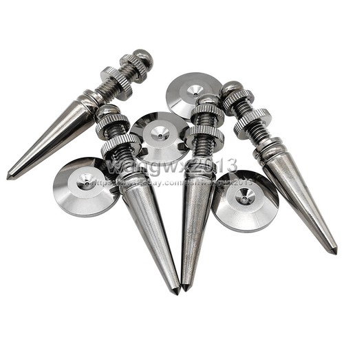 4pcs M8x75 Copper Speaker Spike Isolation Feed Stand Foot Speaker Cone Base Pads - Bild 5 von 14
