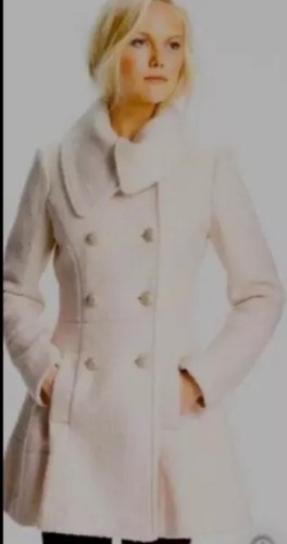 Guess Vtg. Double Breasted Boucle' Coat Sz PL Wool Blend Oatmeal-Cream. Lined - Bild 1 von 12