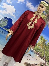 Men's Indian Pakistani kabli Kurta Punjabi Party Wear Fashion shirt Dress