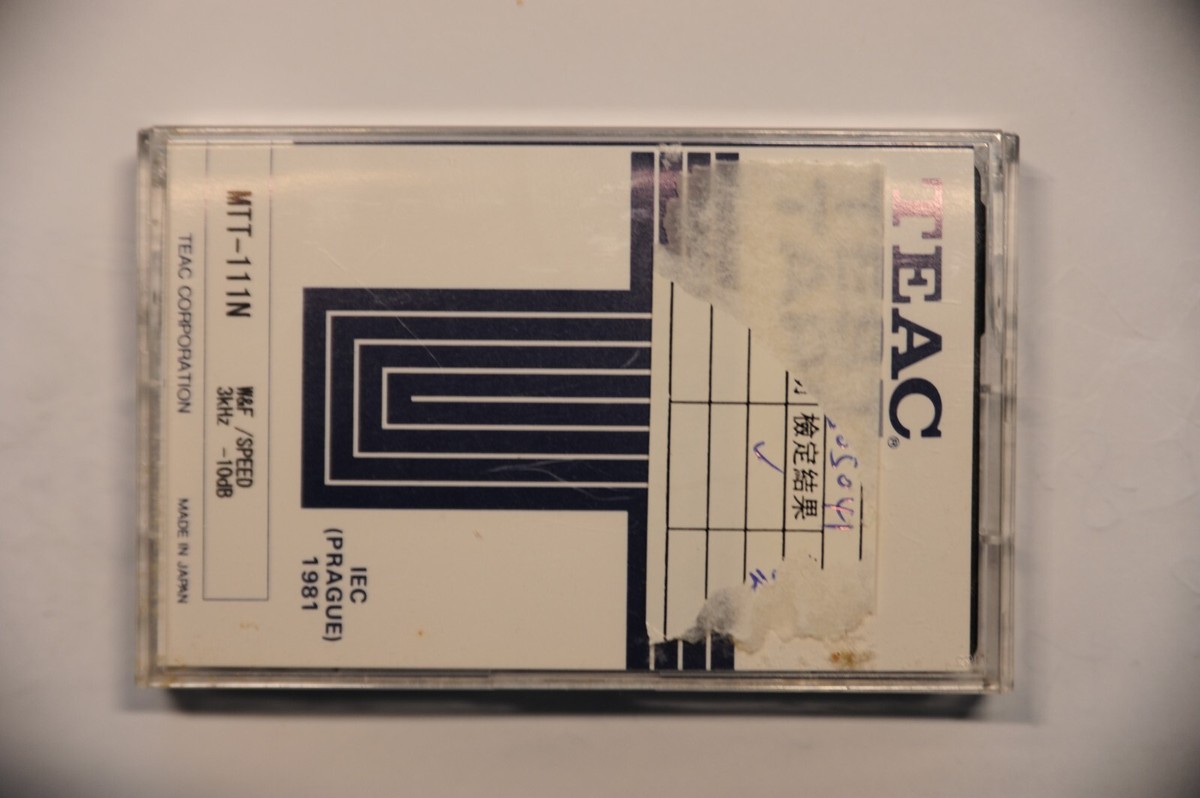 TEAC Speed Flutter Test Tape MTT-111N, 3kHz Mint | eBay TEAC Speed Flutter Test Tape MTT-111N, 3kHz Mint | eBay