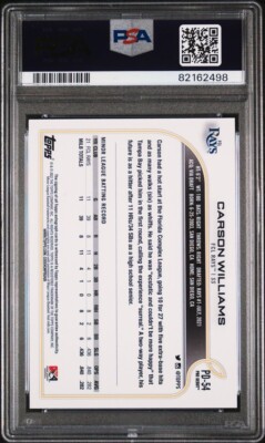 2022 Topps Pro Debut - Carson Williams #PD-54 Autographs (AU
