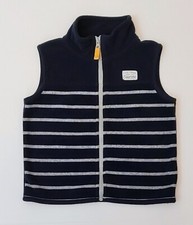 Carter's baby/Toddler boy 24 Months Blue Striped fleece vest