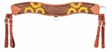NEW Showman Hand Painted Sunflower tripping collar 3.75" Wide - 35" Long