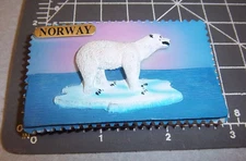 Fridge Magnet, Polar Bear on iceberg, resin style 3D magnet, NEW collectible