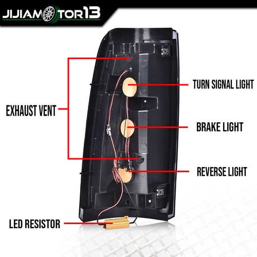 Luces traseras de tubo LED aptas para Chevy Silverado GMC Sierra 99-2006 - Imagen 5 de 11