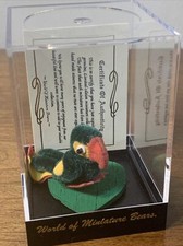 World Of Miniature Bears Green Parrot 767 Becky Wheeler Dollhouse Miniature 2  