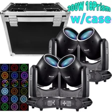 300W LED Moving Head Light 24Prism RGBW Gobo Beam Stage Spot Light DJ Disco DMX