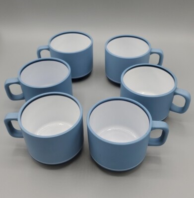 35 PIECE ARITA GENESIS BLUE DINNER & Salad PLATES BOWLS Cups