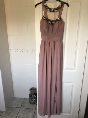 Little Mistress Pink Women's Evening Gown Bridesmaid Dress UK 10 Tall | eBay