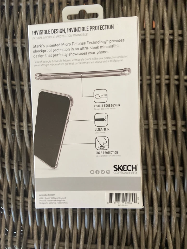 Funda protectora a prueba de golpes Skech Stark para Apple iPhone Xs Max - Transparente Foto 2 de 3