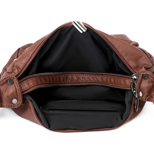 Women Bag 2025 New Fashion Middle-aged Handbag Multi-pocket Practical Messenger - Picture 24 of 30