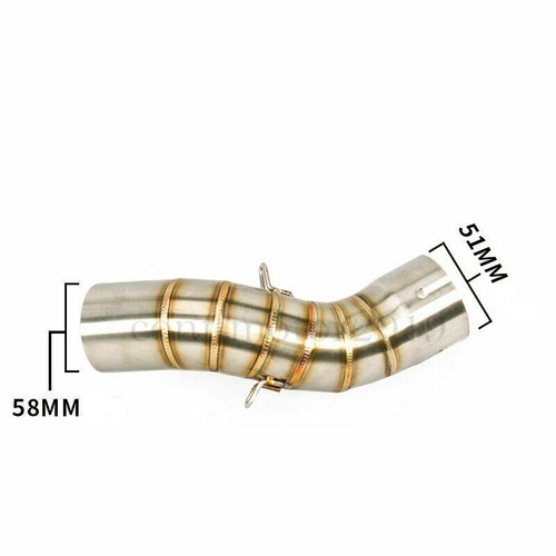 Motorcycle Exhaust Carbon Fiber Short Muffler Pipe For Kawasaki Z900 2017-2022 - Picture 3 of 5