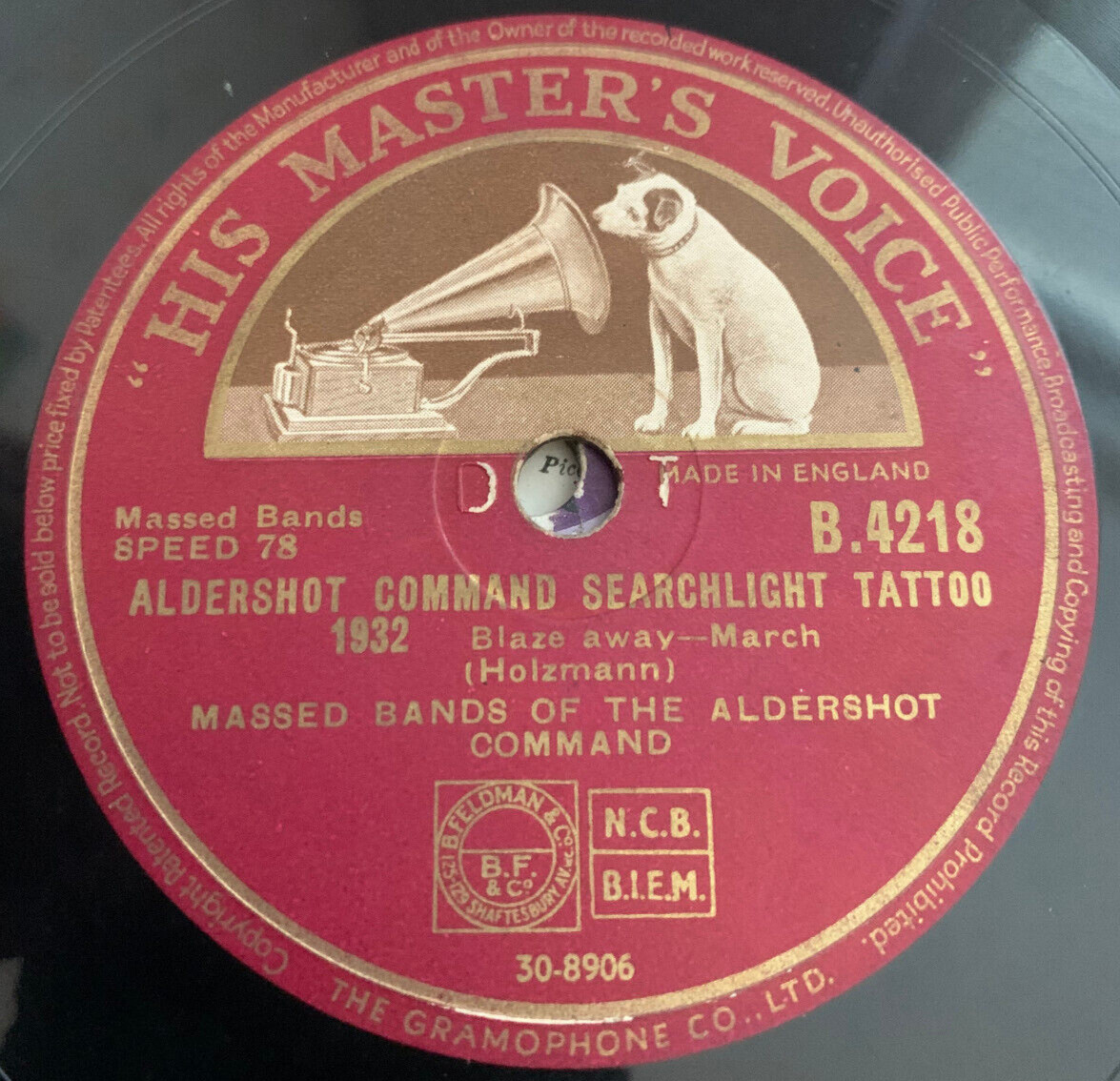 Massed Bands Of The Aldershot Command – Projecteur Tatouage - 1