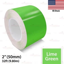 2" Vinyl Pinstriping Pin Stripe Car Styling Tape Decal Sticker 50mm LIME GREEN
