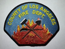 County Of Los Angeles California Fire Department Fire Crew Fire Fighter Patch