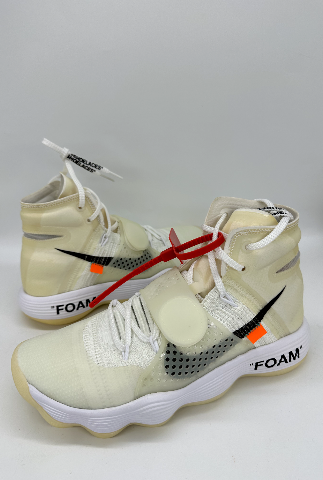 OFF WHITE X NIKE Off White x Hyperdunk 2017 Flyknit US9 DS AJ4578 100 *GIALLO SENZA PIZZO EXTRA BIANCO*