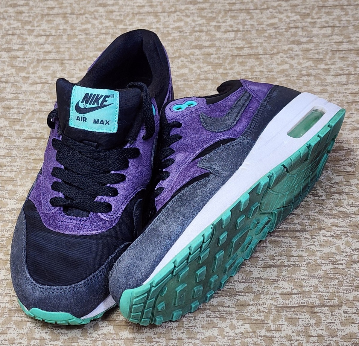 nike air max 1 black purple