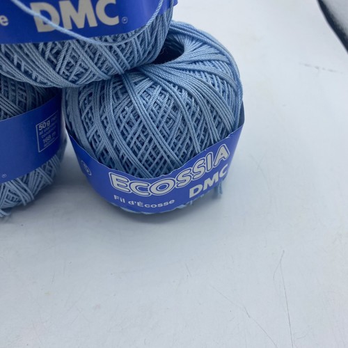DMC Ecossia Thread Embroidery 100% Cotton Made In France Light Blue Lot Of 7 New - Picture 6 of 11