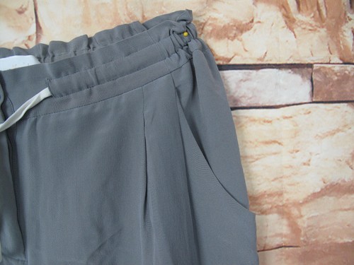 Pantalones para mujer Wilfred con cordón seda talla S gris puños - Imagen 7 de 10