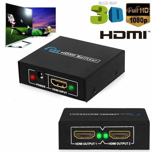 HDTV PS3 XBOX HDMI Splitter 1080p 1 Input to 2 Output Multi Display Switch Box