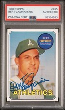 1969 Topps #495 Bert Campaneris PSA Authentic