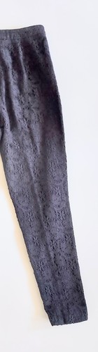 J. McLaughlin Size 6 Black Lace Pleated Button Skinny Ankle Trouser Pants - Picture 8 of 8
