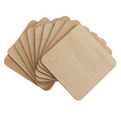 10x Quadratische MDF Unfertige Holzplatte zum Selbermachen Kunst Handwerk Pyrographie 60x60mm