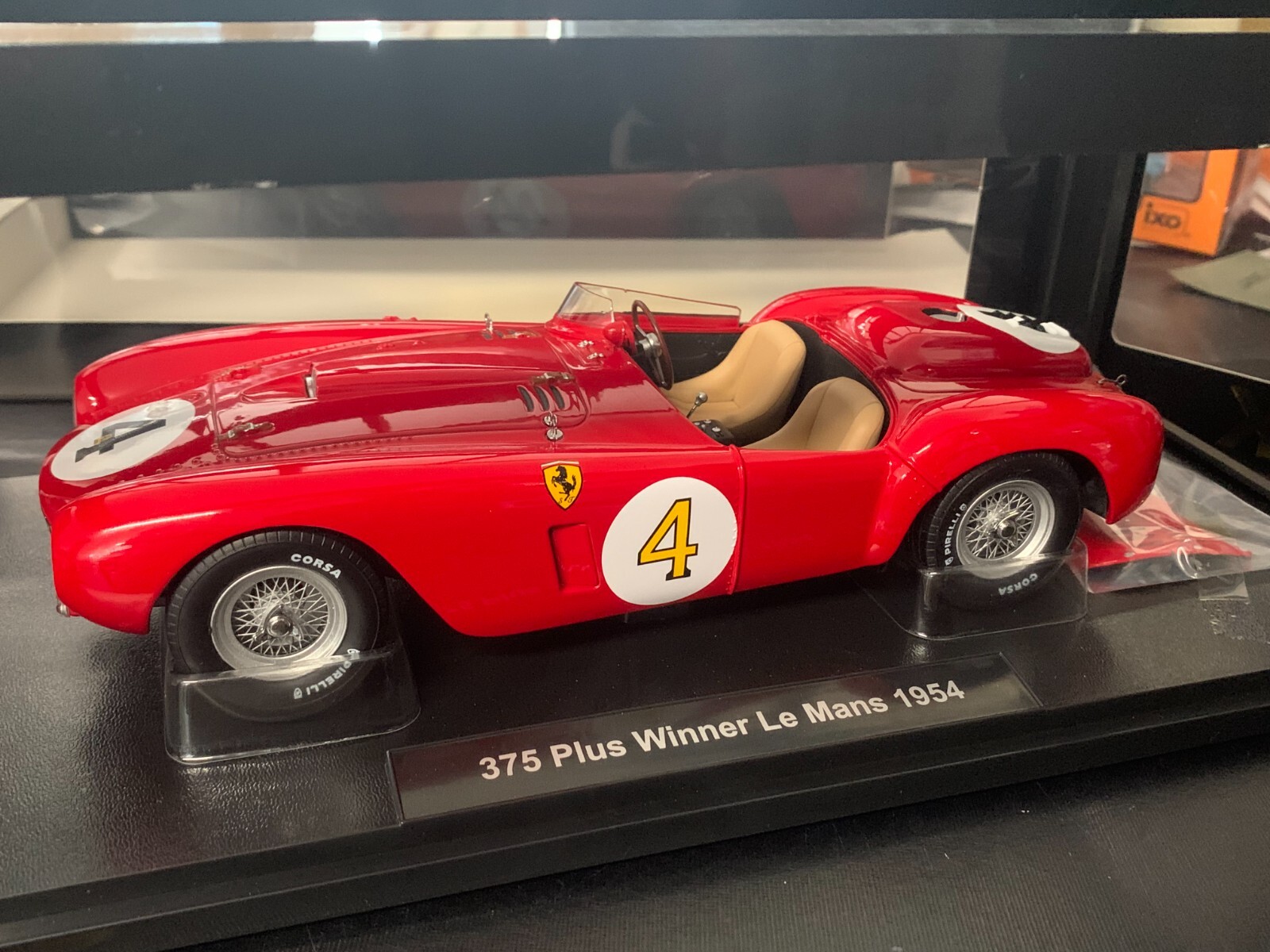 Ferrari 375 Plus Le Mans 1954 Gonzalez par KK Scale - Voiture miniature 1/43 en métal