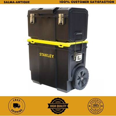 #ad New 11 in. 3 in 1 Detachable Mobile Tool Storage Organizer Box 3 Compartments $50.21