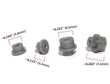 4 BTO New Made Aurora T-Jet Thunderjet HO Slot Car LARGE STANDARD Wheels Silver