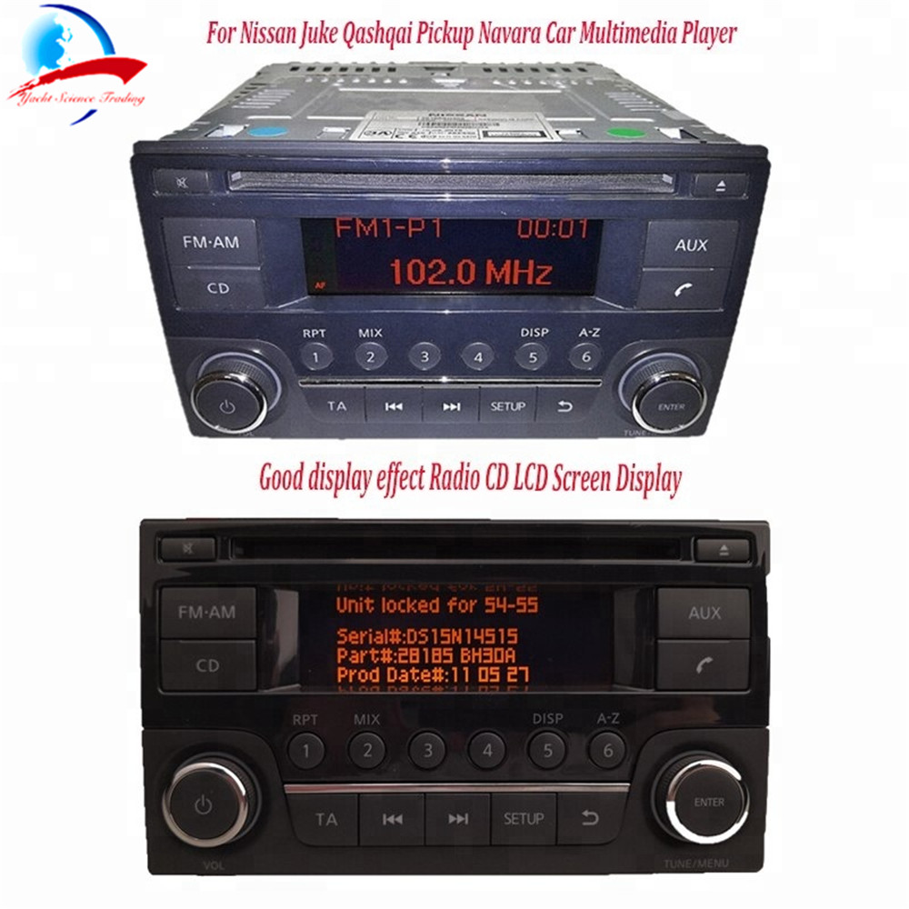 Car Radio CD Player LCD Screen Display For Nissan Qashqai
