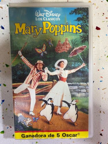 Mary Poppins VHS Los Big-Size Aus Walt Disney Ganadora Aus 5 Oscar - Bild 1 von 3