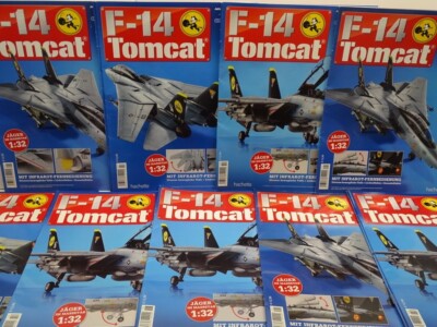 Hachette F-14 nur Hefte 1,2,3,4,5,6,7,8,9,10,11,13,14,15,17,19,20 ohne Bauteile