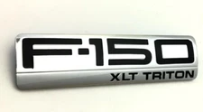 2004-2008 Ford F150 XLT Triton Chrome Front Fender Nameplate Emblem new OEM