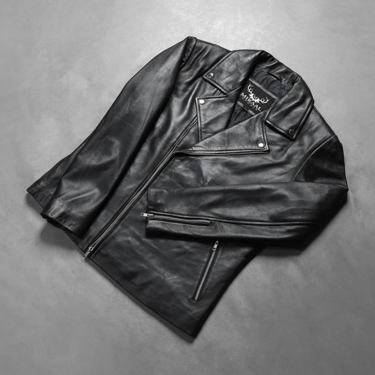 Jacket Leather Black Mens Vintage Men S Biker Vintage Motorcycle