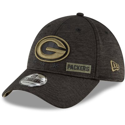 NFL Basecap Green Bay Packers Cap Sideline Salute to Service 2020 39Thirty Kappe