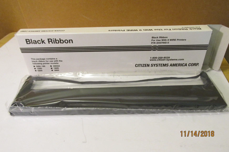 lot 2 OEM Citizen Printer Ribbon   AH37945-01  FOR GSX190 GSX200C GSX230 - Image 4 of 4