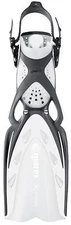 Mares X-Stream Open Heel Scuba Diving Dive Fins - Black/White w/Adjustable strap
