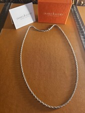 James Avery 22" Sterling Silver  Rope Chain 