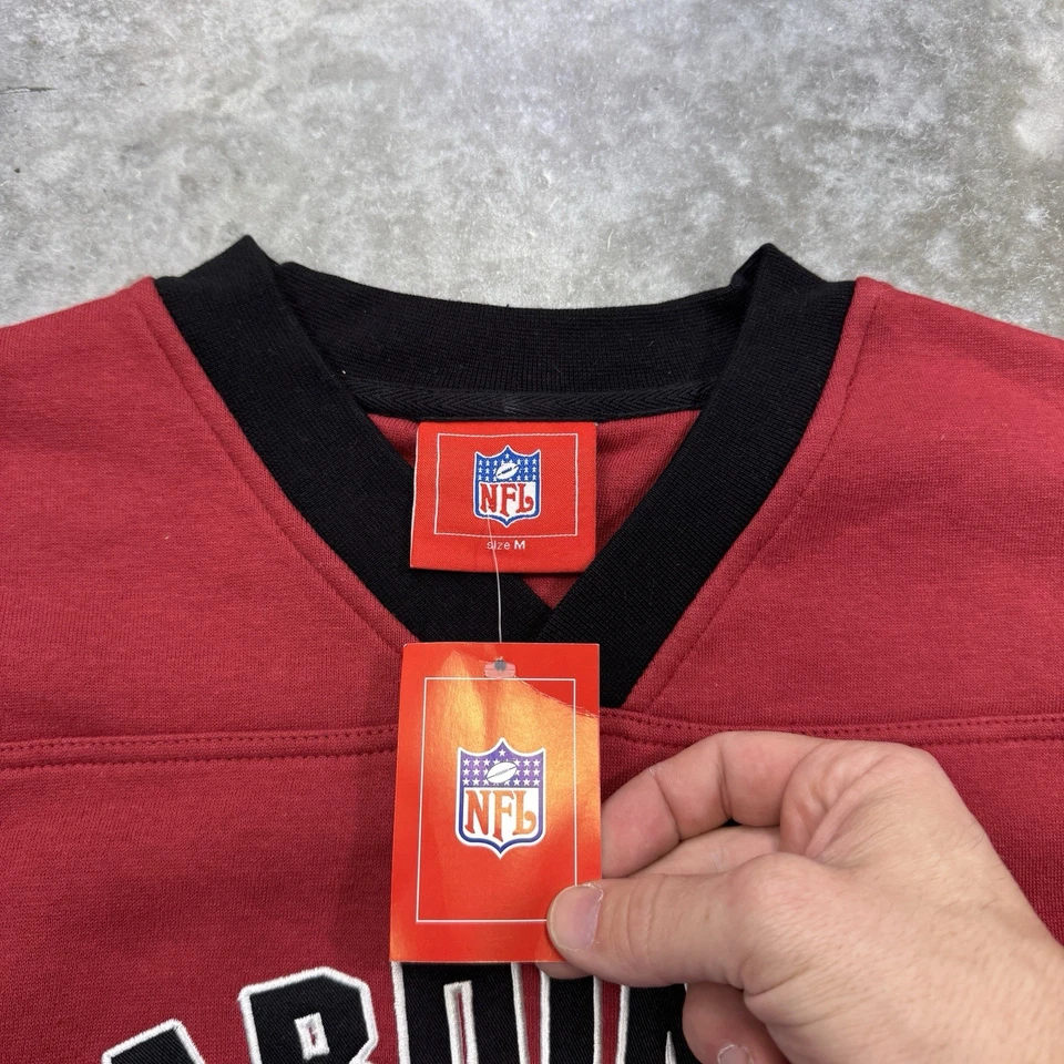Sudadera De Colección Arizona Cardinals Para Hombre Mediana Cuello Redondo Pullover Deadstock Nueva Con Etiquetas Foto 2 de 4